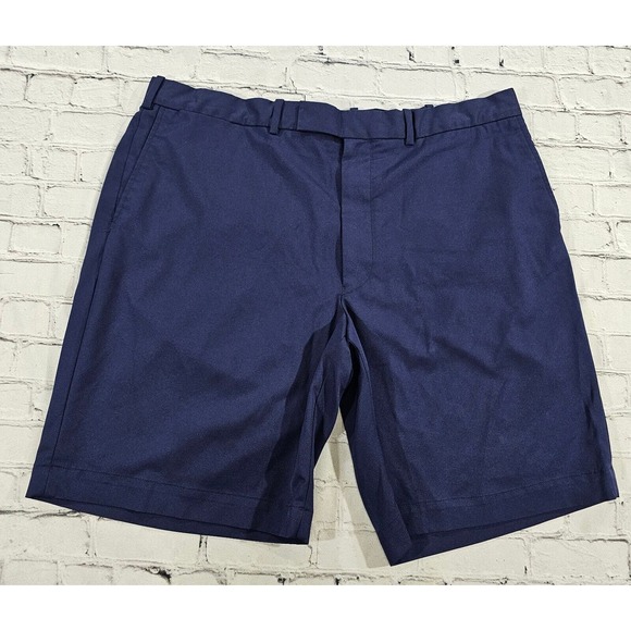 RLX Ralph Lauren Shorts Blue Performance Golf Flat Front 10” Inseam MENS SIZE 40 - Picture 1 of 10